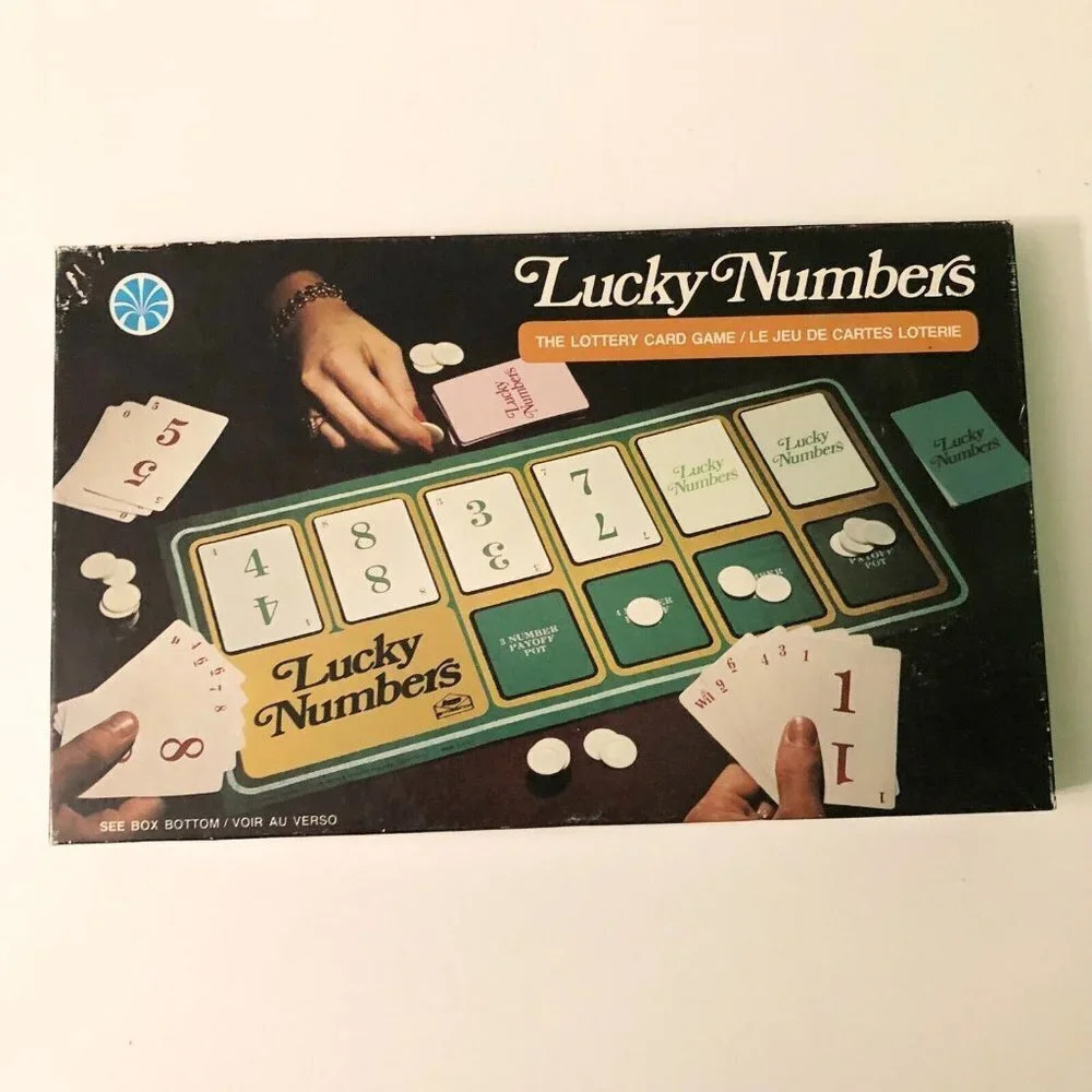 Vintage 1975 Milton Bradley Lucky Numbers The Lottery Card Game Copp Clark